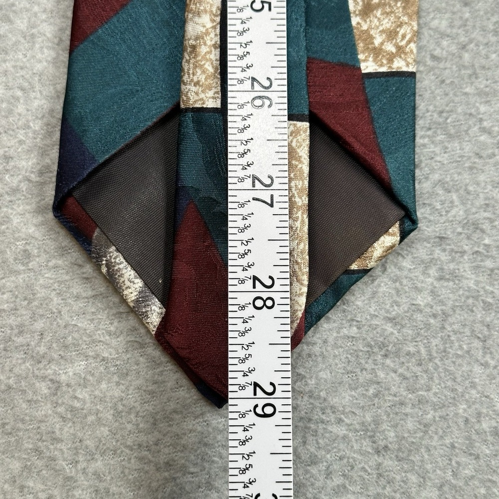 Vintage Elizabeth Nell Cravatte 100% Silk Mens Tie Made USA Multicolor 58x3.75" - Picture 5 of 6
